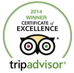 tripadvisor 2014 Winner certificate